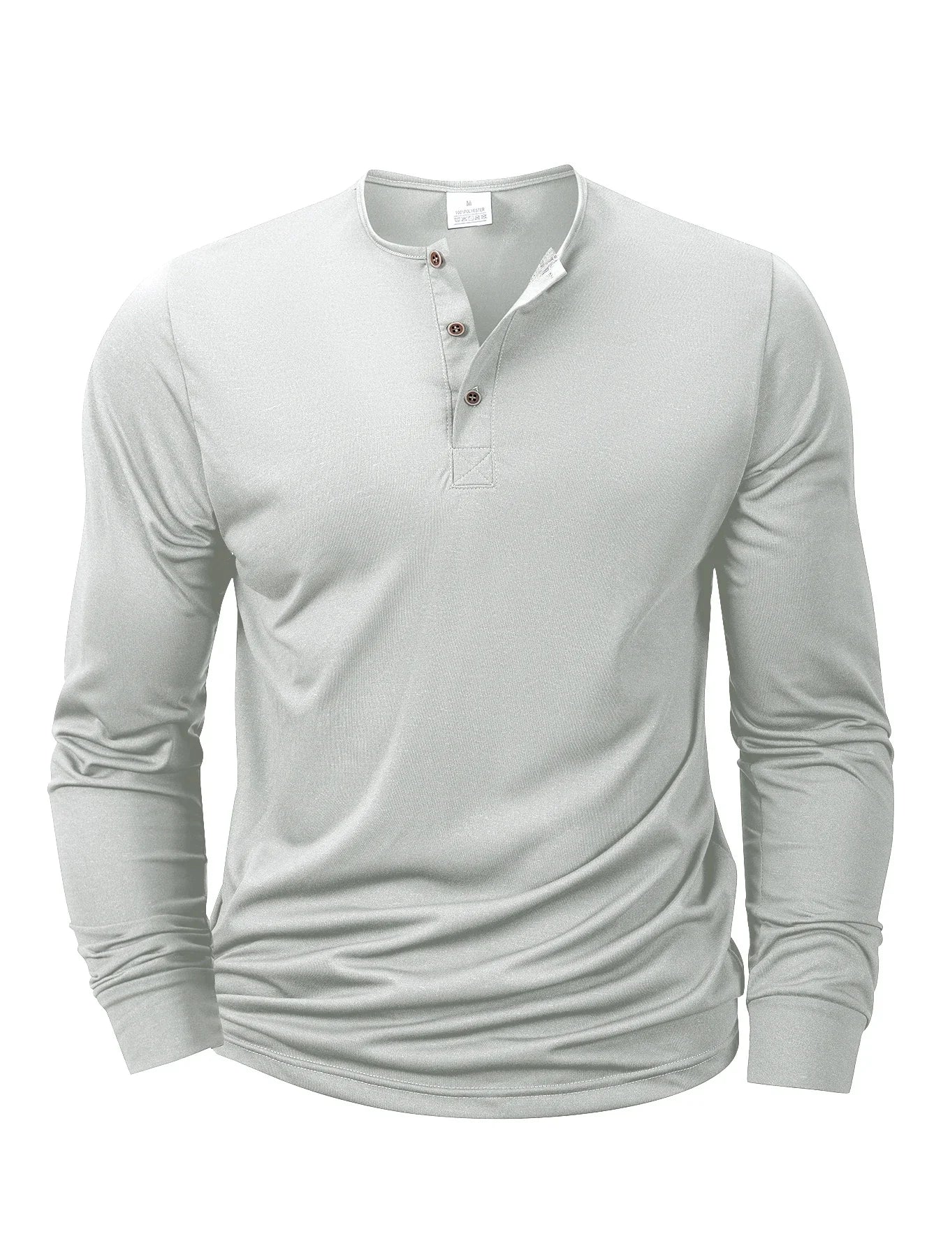 Henley T-shirts Long Sleeve