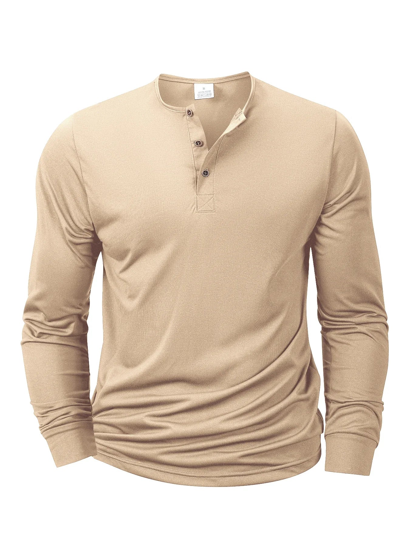 Henley T-shirts Long Sleeve